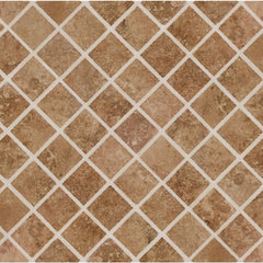 MSI Travertino Walnut 12 in. x 12 in. x 10mm Porcelain Mesh-Mounted Mosaic Floor and Wall Tile (8 sq. ft. / case)