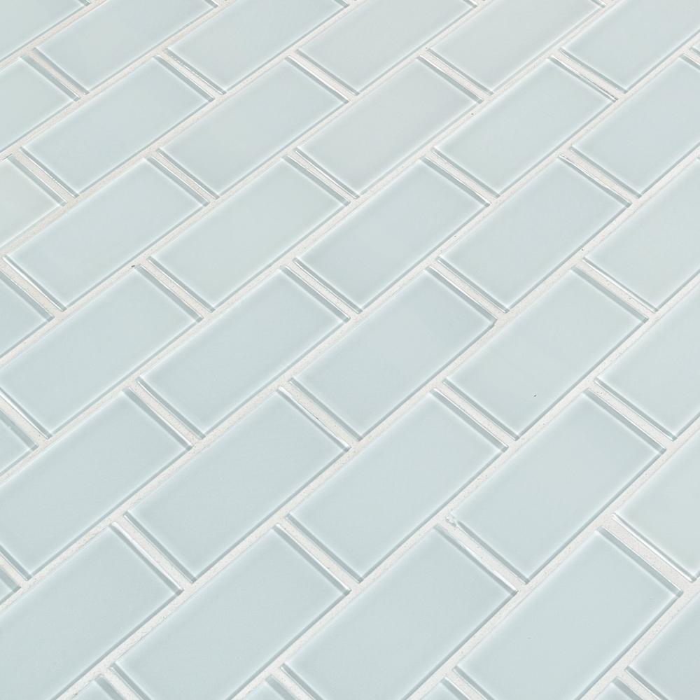 MSI Ice 2x4 Subway Glass Mesh-Mounted Mosaic Wall Tile (9.70 sq. ft. / case)