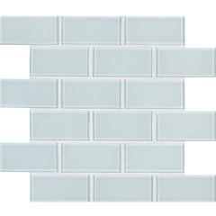 MSI Ice 2x4 Subway Glass Mesh-Mounted Mosaic Wall Tile (9.70 sq. ft. / case)